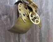Inside Out Pocket Watch Cuff Bracelet