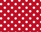 Red Dot to Dot - Sarah Jane Playhouse - Michael Miller Fabric - Fat Quarter 18 by 22