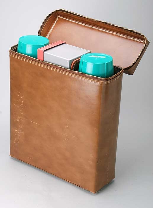 SALE Vintage Universal Pink  and Aqua Thermos set in a bag AWESOME