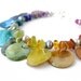 Rainbow bracelet - shell bracelet - Gypsy Cuff, Rainbow