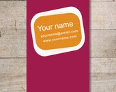 100 High Quality Business Cards - Display Cards - Earring Cards - Modern - No. 124
