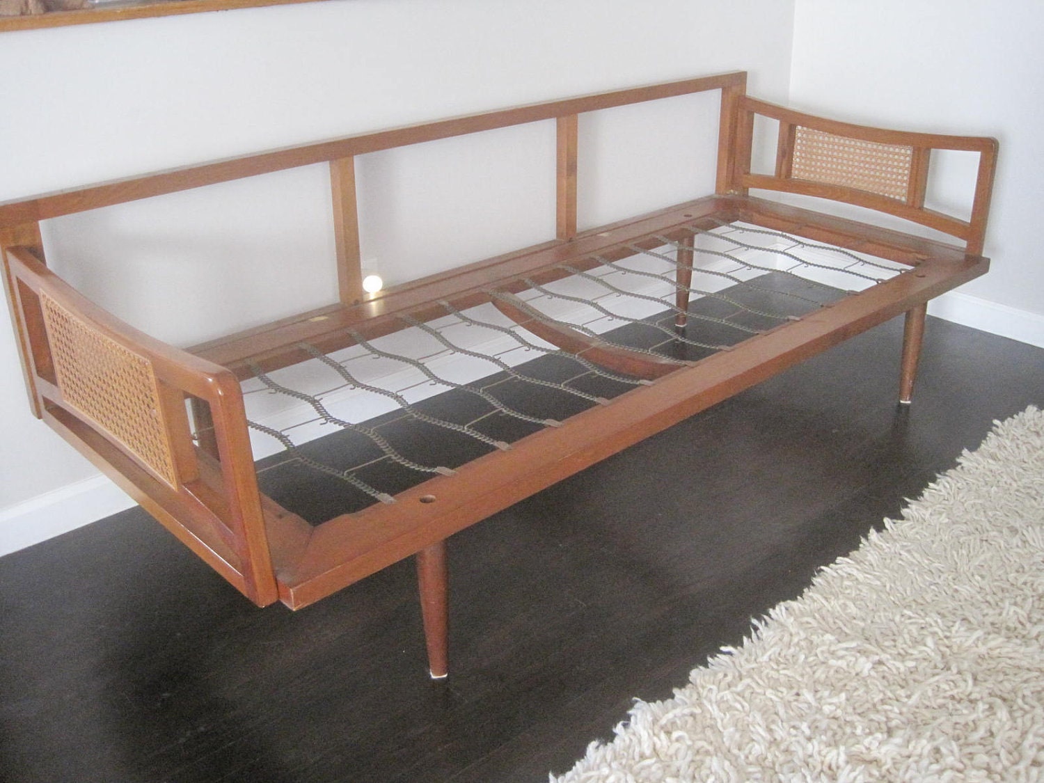 Mid Century Danish Modern Peter Hvidt Style Sofa Daybed 1960s