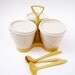 Vintage Retro Tupperware Condiment Set and Spoons New Old Stock Complete Set