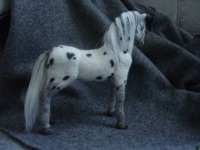 Needle felted Appaloosa horse