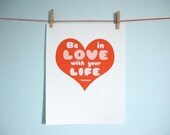 Kerouac heart print 8.5 x 11