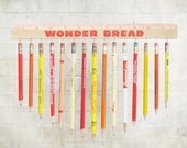 vintage pencil & ruler chimes / mobile