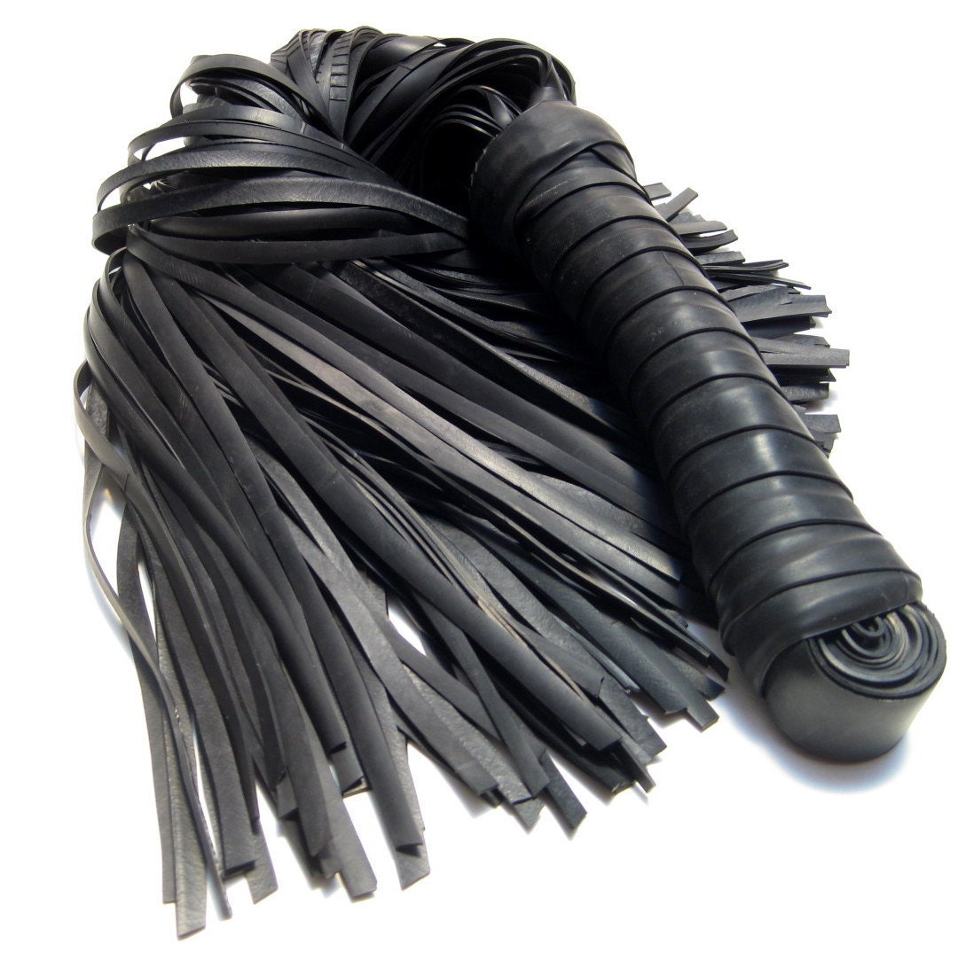 Bike Tube Flogger - Double with Fine Tails - Vegan Innertube Sex Toy