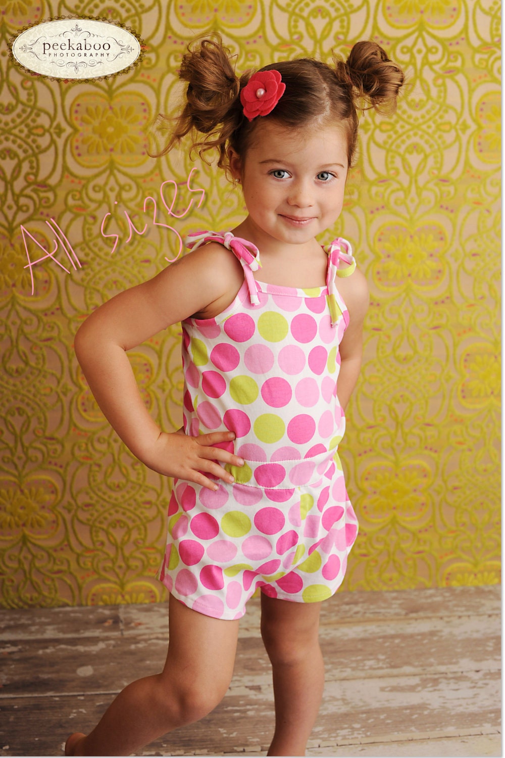 Roller Skate Romper PDF Pattern, fitted waist, Baby, Toddler Girl newborn to 2T