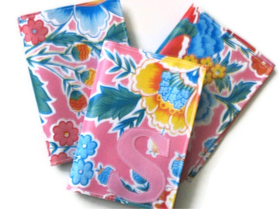 Destination Wedding Oilcloth Passport Case for the Bride and Bridesmaids Set of 3