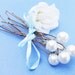 Swarovski White Pearl Bridal Hairpins - SET OF 6 - For Brides, Bridesmaids or Flowergirls