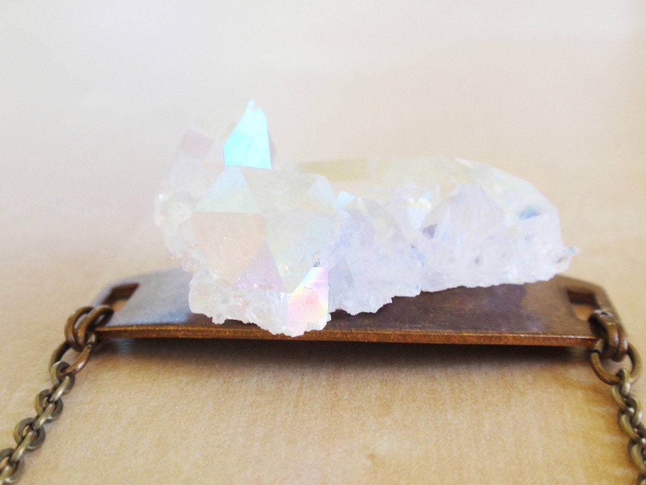 AZURE aura crystal necklace