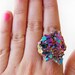 SCILIA rainbow crystal ring