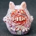 Purple Zombie Bunny Figure OOAK Rotten Easter