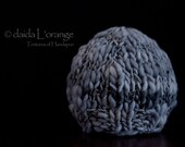 Limited Edition - Newborn Ribbed Edge Beanie Hat - Rain Clouds Over Paris - Winter Collection