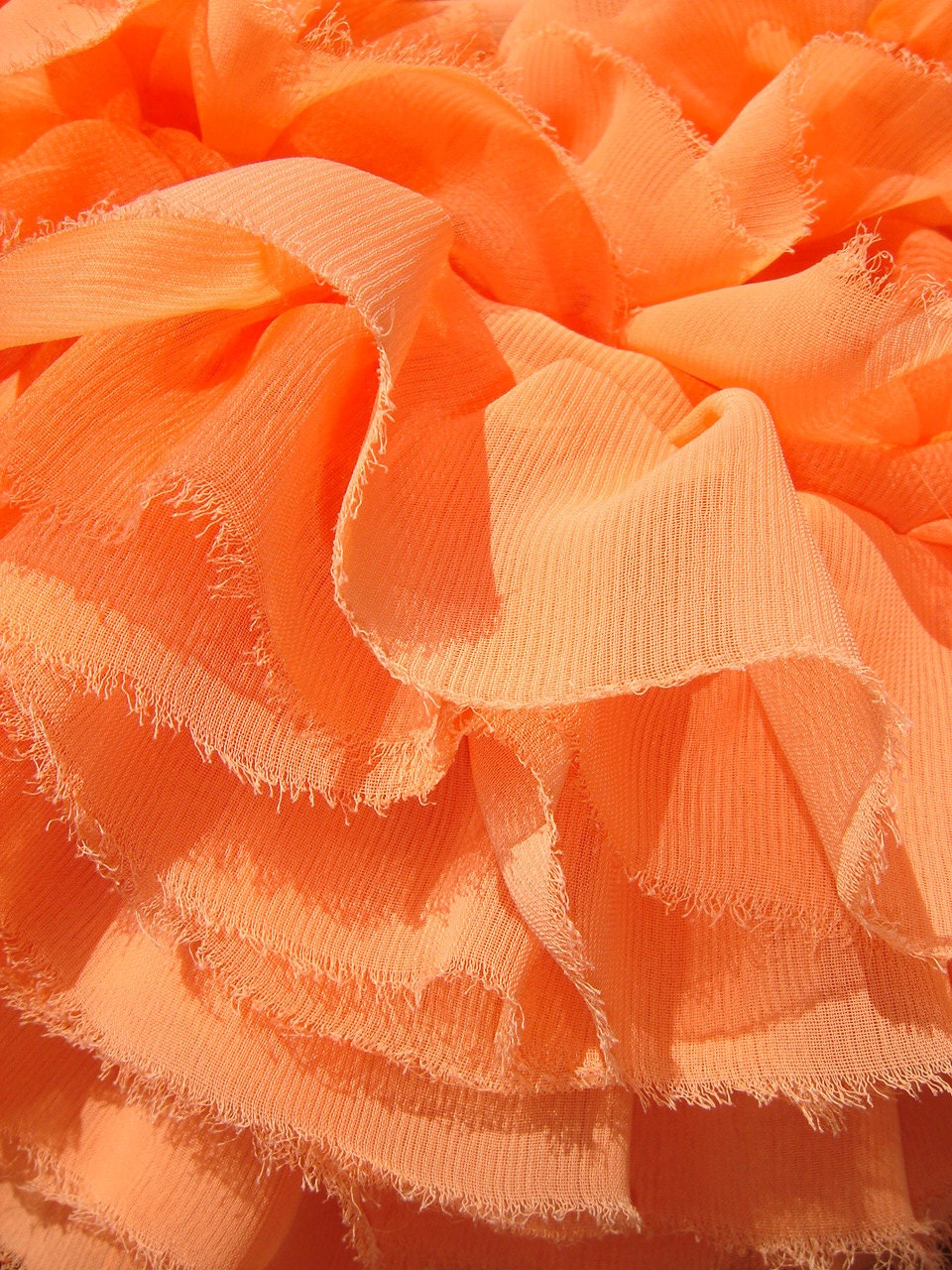 Peacherine Raw Edge Ruffle