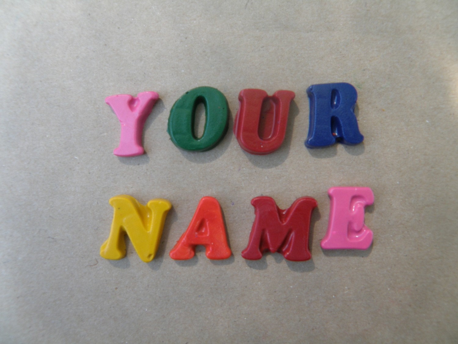 Recycled Crayons- Your name in letters