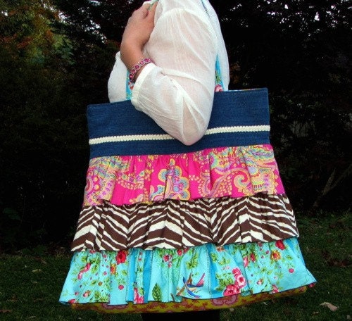 Sis Boom Rosetta Ruffle Bag with Scientific Seamstress Pattern and Instructions, PDF E-Book