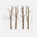 Tree Wall Decal Wall sticker-  Birch Tree Decal -10 FREE  Birds - 075