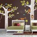 Tree Wall Decal - Animal Friends in Woodland - 083  Vinyl Wall sticker Children Wall  Decal