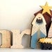 Christ Nativity Wood Letters