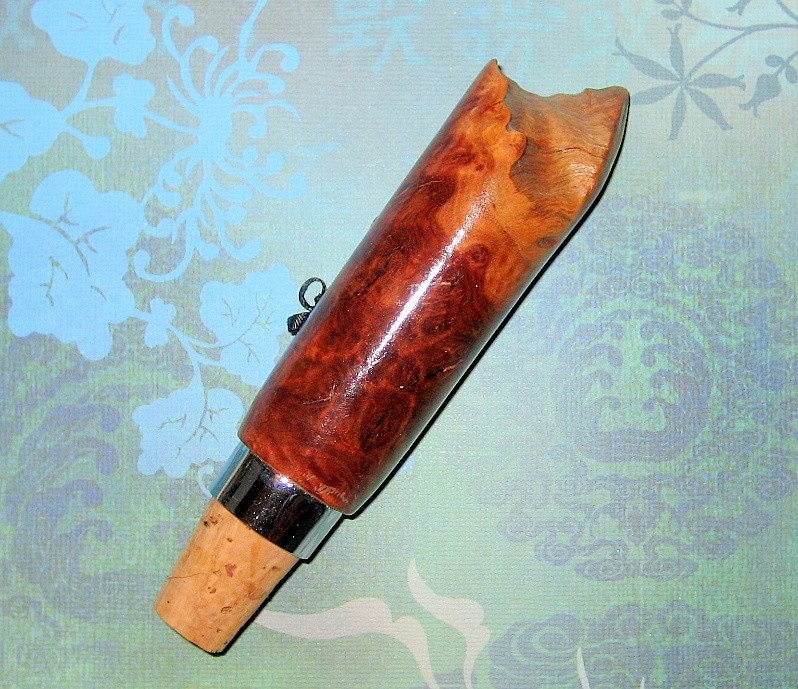 Beautiful red mallee wine bottle stopper