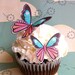 The Original EDIBLE BUTTERFLIES - Daisy Print. - Cake & Cupcake toppers - Food Accessories