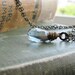 Mystic Quartz Briolette Wire Wrapped Antique Brass Chain Necklace - Mystic Sea