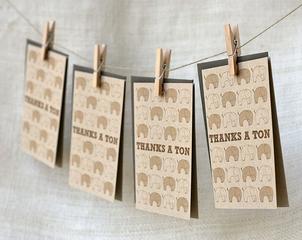 Note Card Set - Thanks A Ton