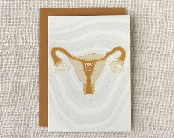 Birthday Card - Uterus