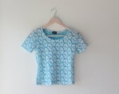 VTG Blue and White Lacy Shirt