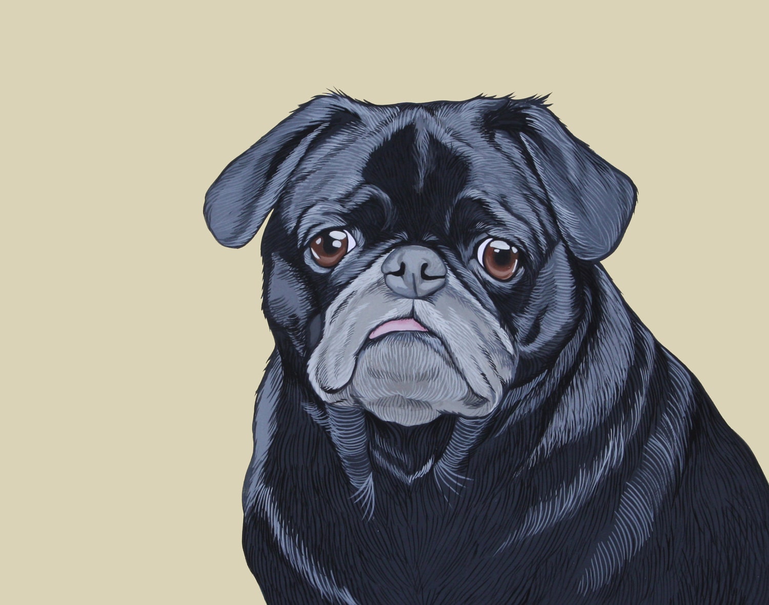 Pet Portrait Dog Art