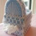Pastel Blue Baby Bassinet Tissue Box Cover