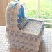 Pastel Blue Baby Bassinet Tissue Box Cover