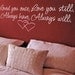 Loved You Once Love You Still - Woman or Teen or Baby Girl Room - Removable Vinyl Wall Decal - Painted Appearance