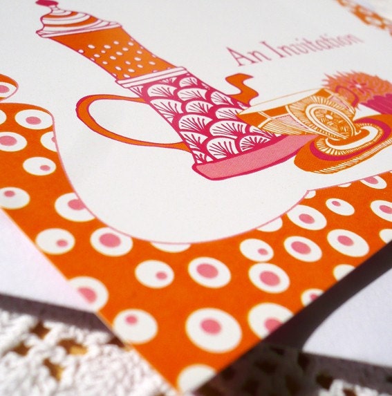 Coffee Morning Invitation (10 cards and envelopes)