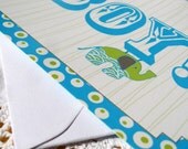 Personalised Dotty Baby Boy Birth Announcement (10 cards and envelopes)