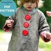 Chic Everyday Coat pattern and tutorial PDF 12M-6T easy sew epattern jacket