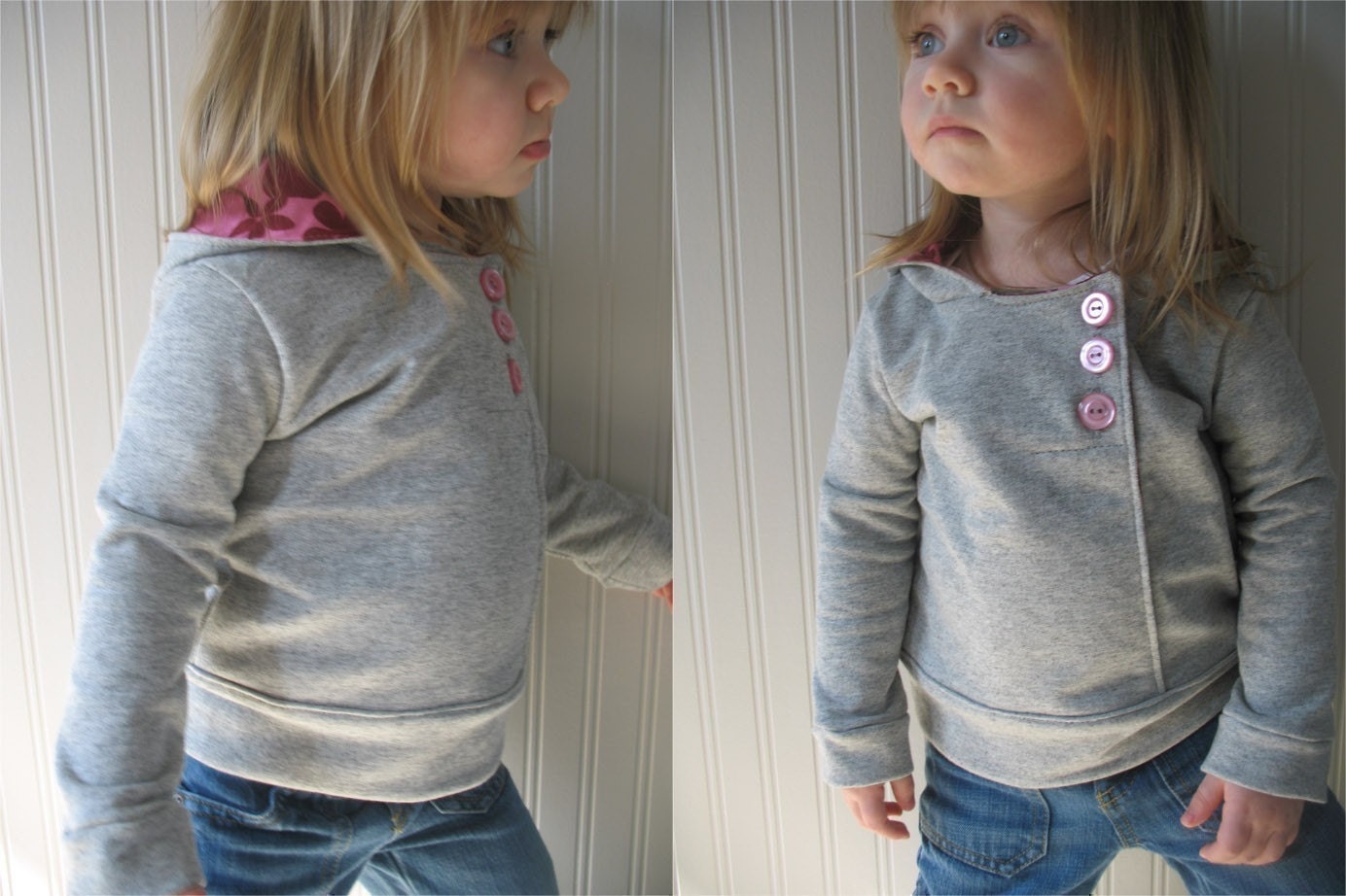 Urban Unisex Hoodie pattern and tutorial 6M - 5T PDF pattern DIY boy girl