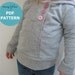 NEW SIZING Urban Unisex Hoodie pattern and tutorial 6M - 5T PDF pattern boy girl