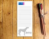 Greyhound Personalized Notepads -- To Dog List Custom Breed