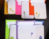 Spring Flowers Stationery - Set of 12 Foldover Note Cards