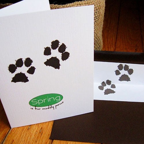 Spring is for Muddy Paws Note Cards - Set of 8