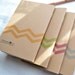 Little Notebooks Kraft Stitched Chevron - Set of 2 Pocket Notebooks