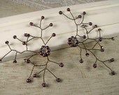 Purple Sparkling Earrings Large - Vegas Sparkle