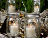 Mason Jar 3 in 1 Candle Holder/ Flower Holder/ Planter  Set of 5
