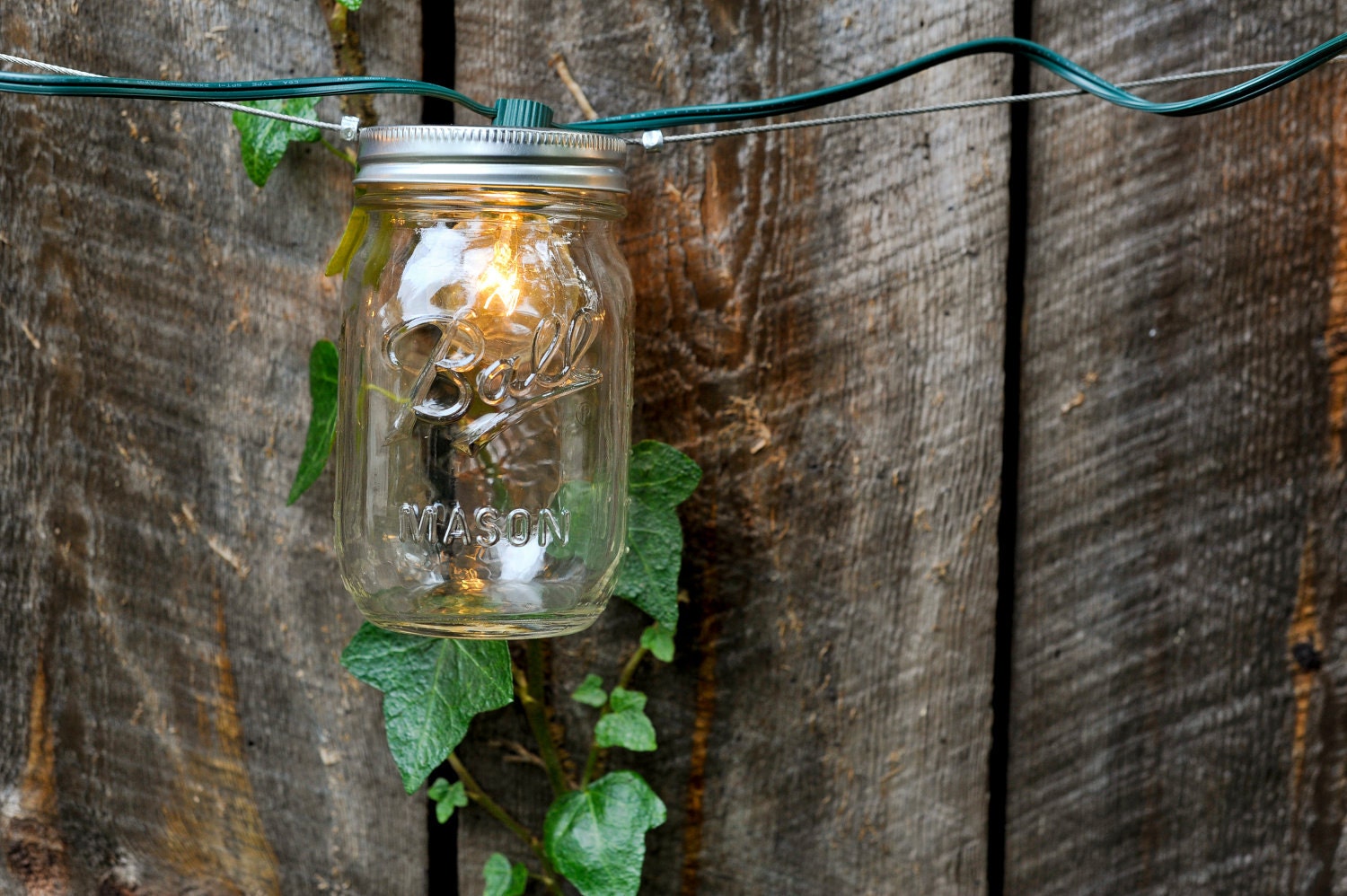 Mason Jar Strand with Light- Full Pint 20 feet long