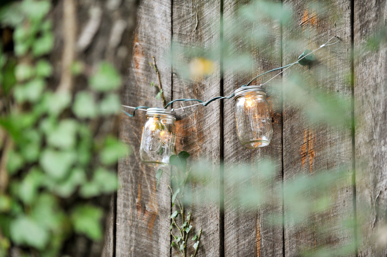 Mason Jar Strand with Light - Full Pint