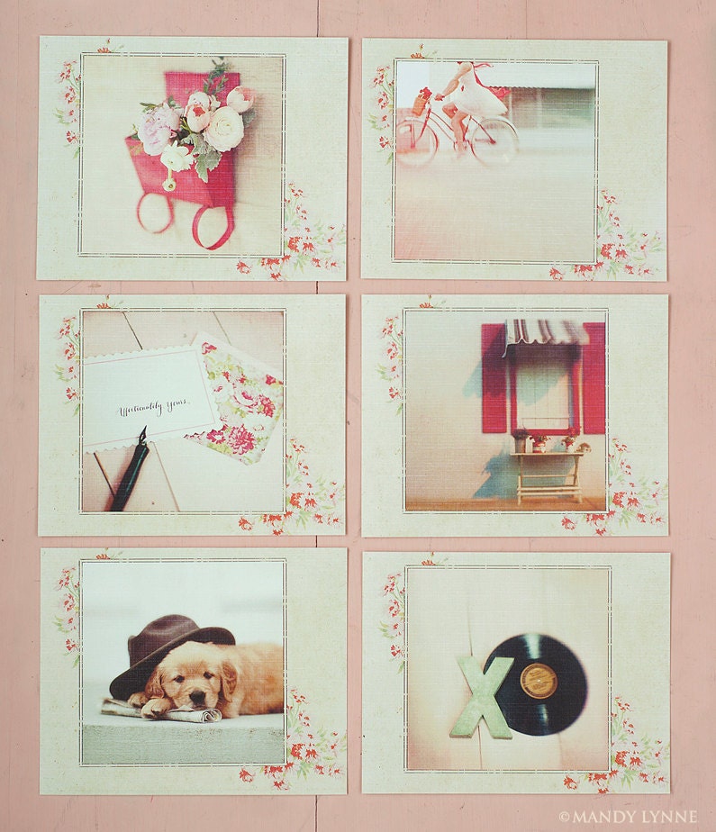 Classic Red Postcards - gift set of 6