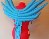 Blue Macaw Wings. Jewel or Blu. Rio the Movie. Felt, No Wire. Original Design.