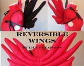 Reversible Red & Black Wings. Cosplay. Original design.